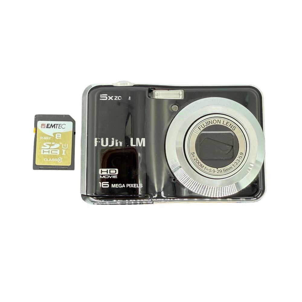 Fujifilm FinePix AX550 16MP Digital Camera 5x Zoom HD Movie Digicam Bundle Testd